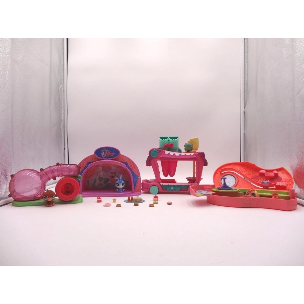 Littlest Pet Shop Hamster Tunnel Delights Treat Truck Light Up Stage Tiniest Min